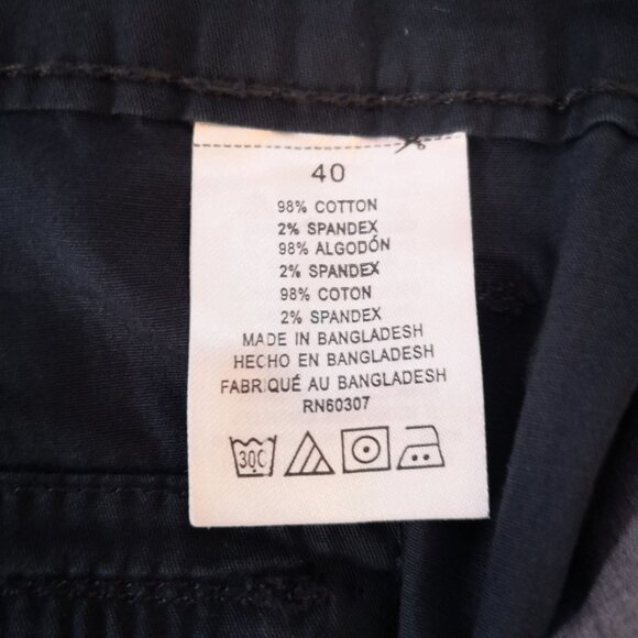 NWT Union Bay Genuine Sportswear Men's Size 40 Flat Front Navy Cargo Shorts - Picture 4 of 13